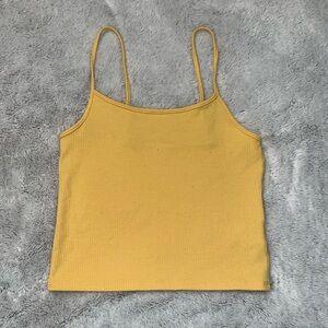 AE Small Yellow Cropped Tank Top